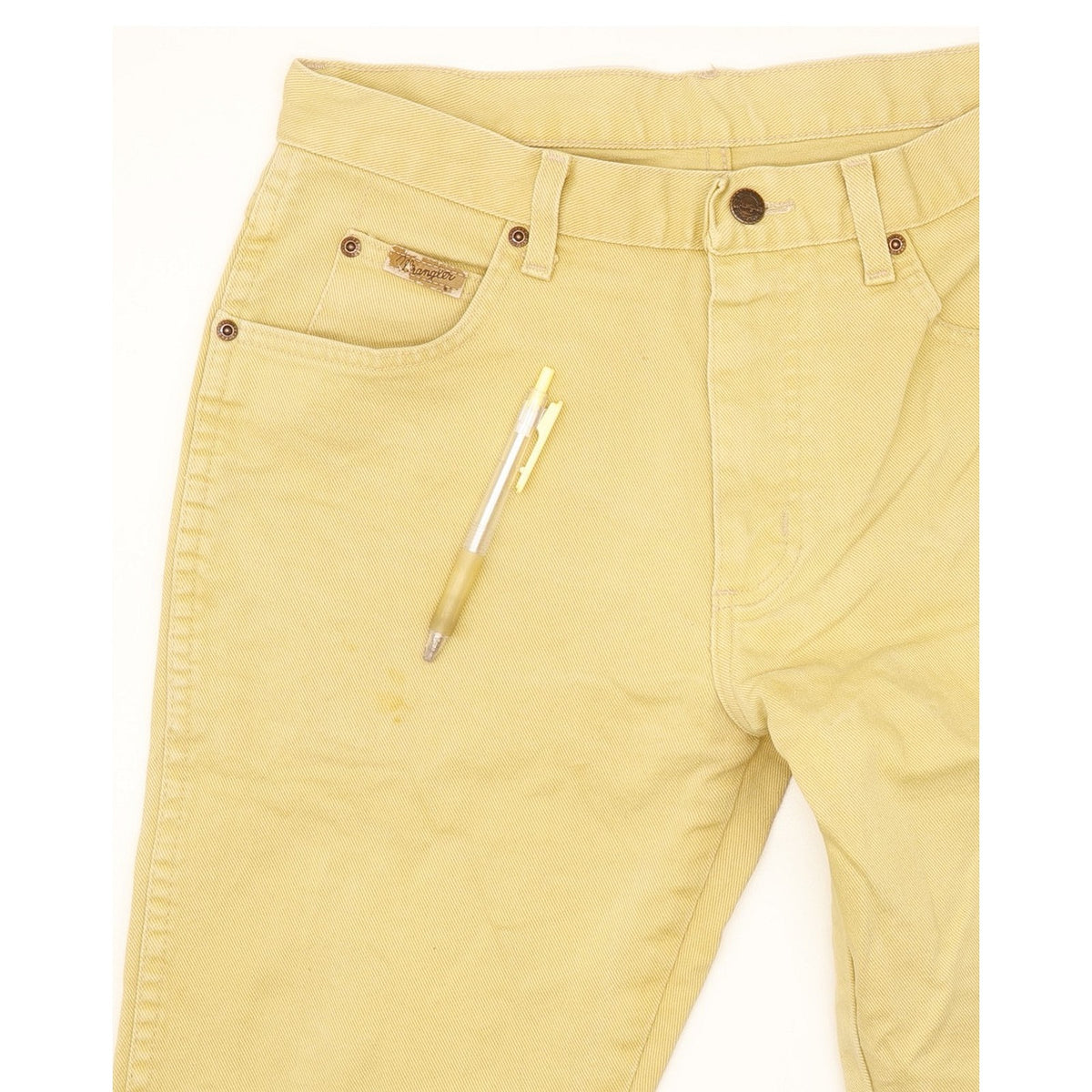 Wrangler Texas Men Yellow Straight Regular Jeans W30 L27