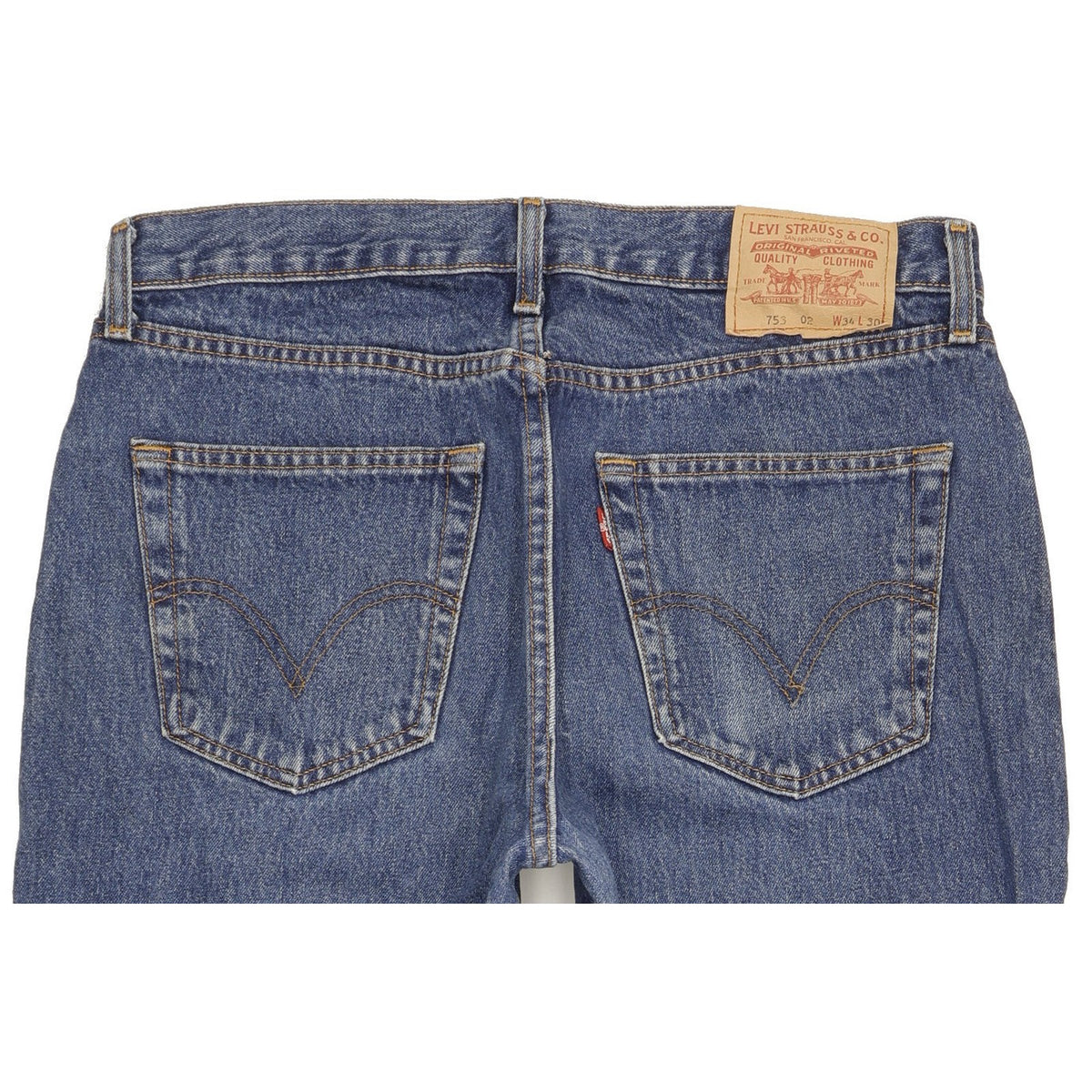 Levi's 753 Men Blue Straight Regular Jeans W34 L30