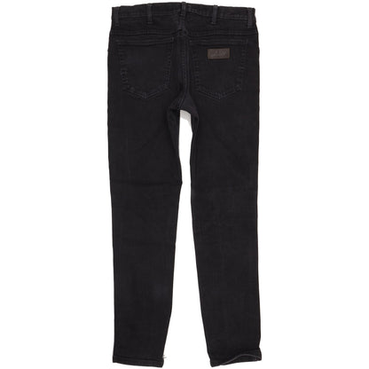 Wrangler Texas Men Black Straight Regular Stretch Jeans W36 L32