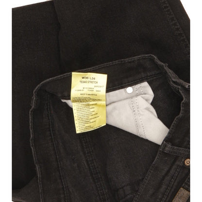 Wrangler Texas Men Black Straight Regular Stretch Jeans W36 L32