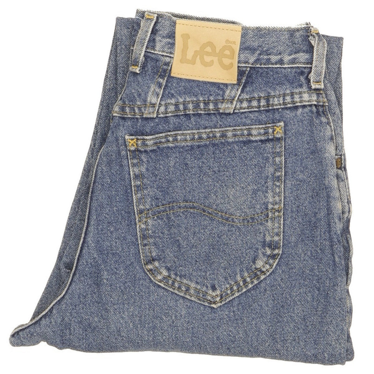 Lee Vintage Blue Tapered Relaxed Stretch Jeans High Waisted W30 L27