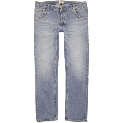 Mustang Michigan Men Blue Straight Regular Stretch Jeans W36 L34