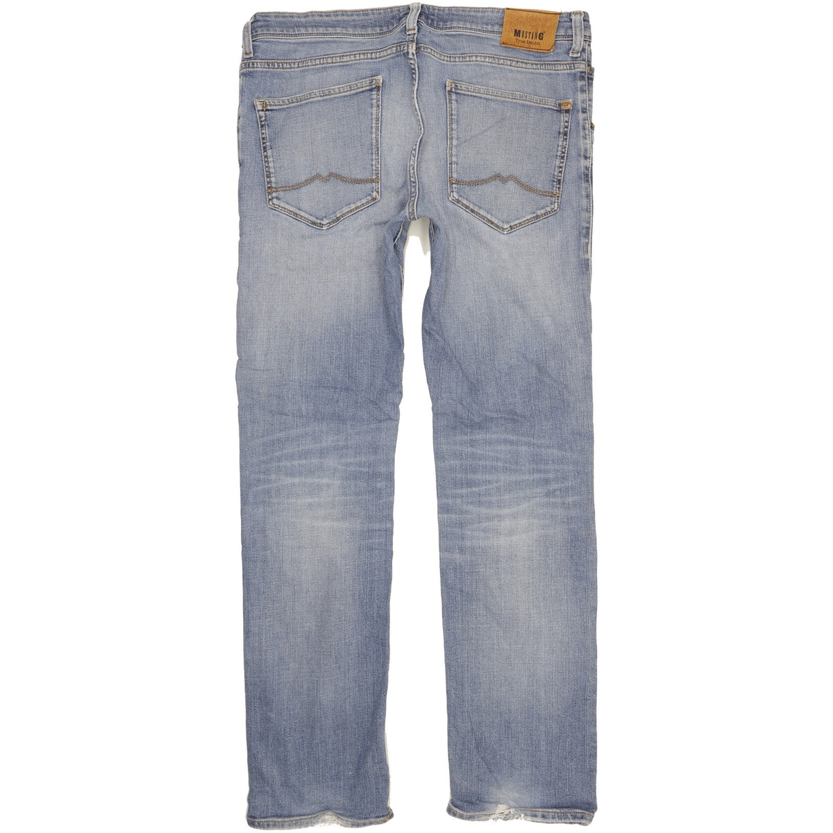 Mustang Michigan Men Blue Straight Regular Stretch Jeans W36 L34