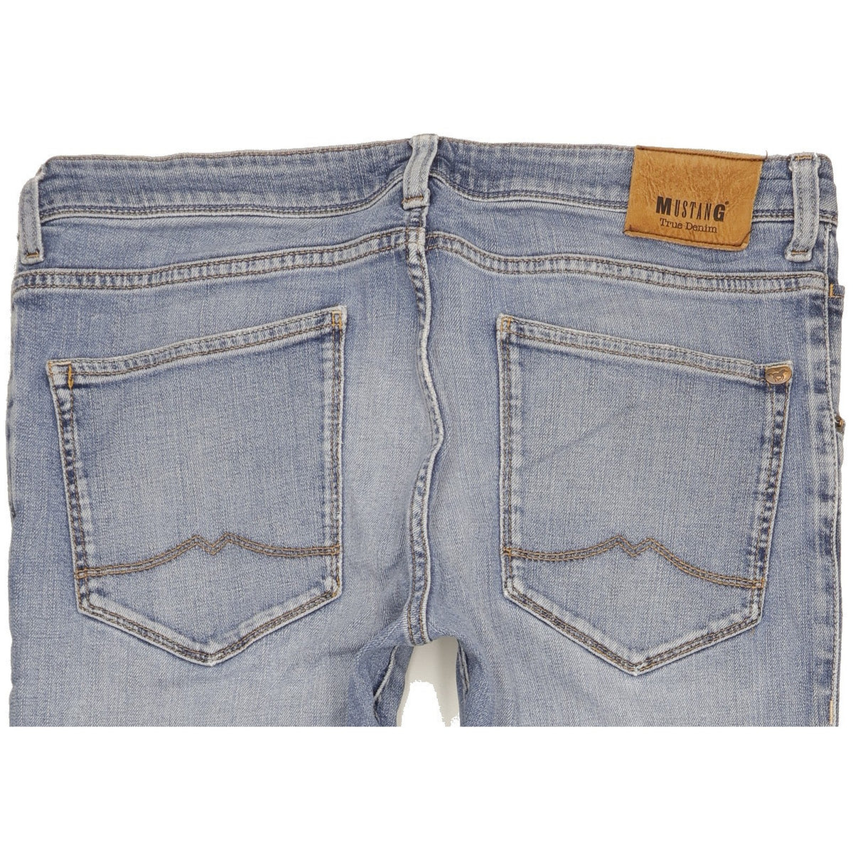 Mustang Michigan Men Blue Straight Regular Stretch Jeans W36 L34