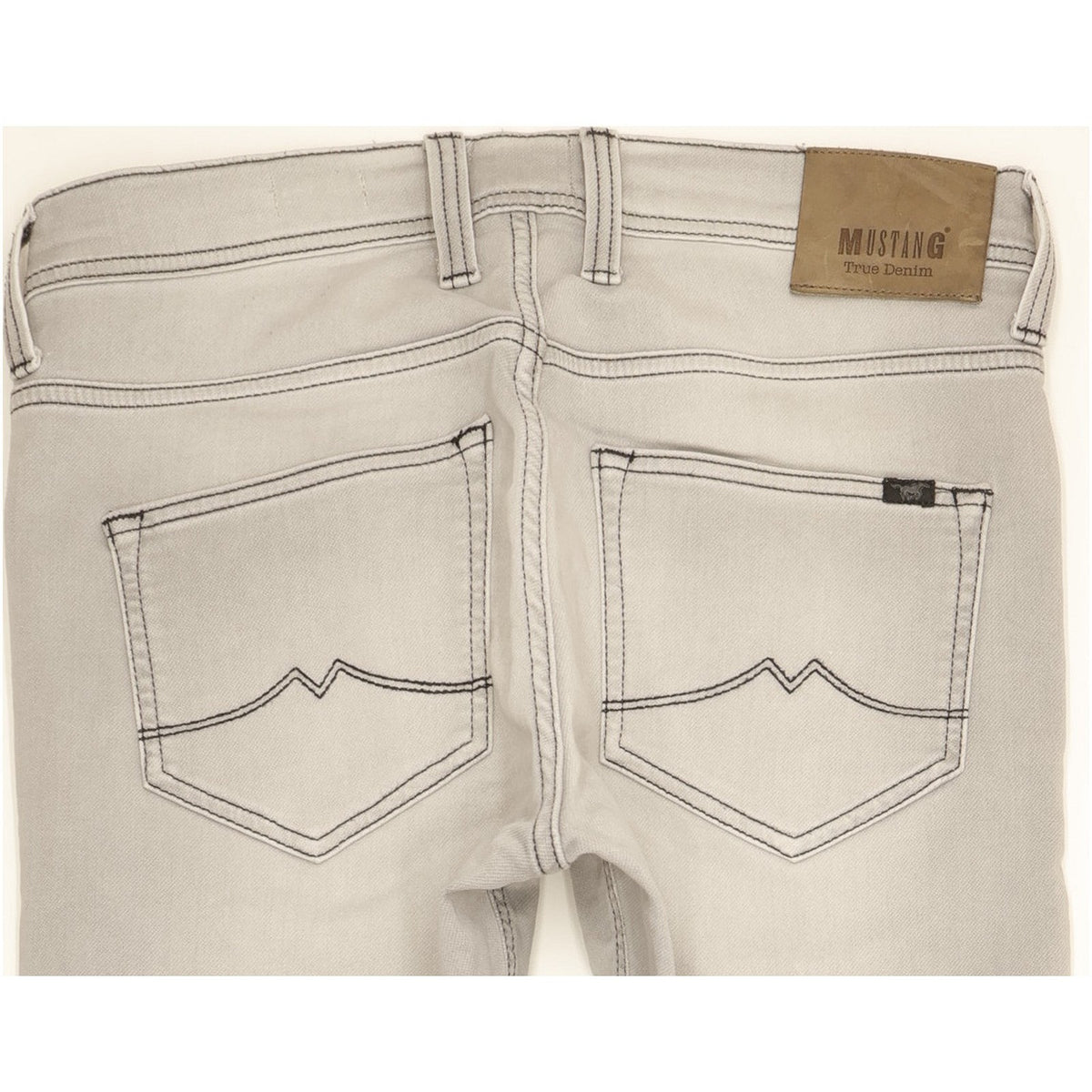 Mustang Oregon Men Grey Tapered Slim Stretch Jeans W30 L32