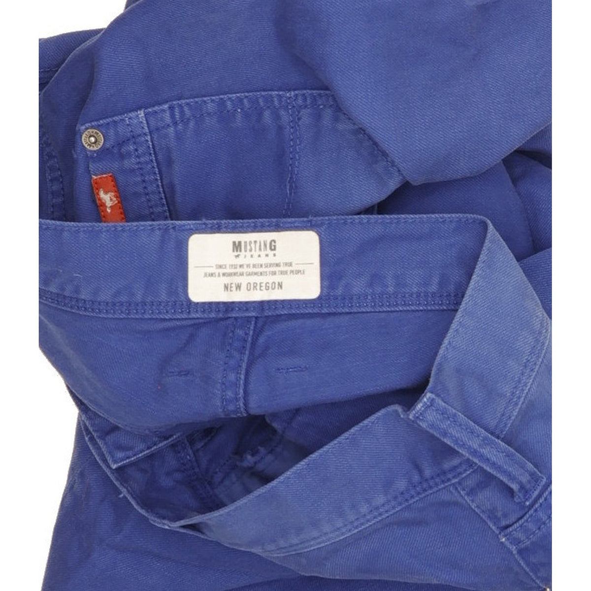 Mustang New Oregon Men Blue Straight Regular Jeans W34 L32
