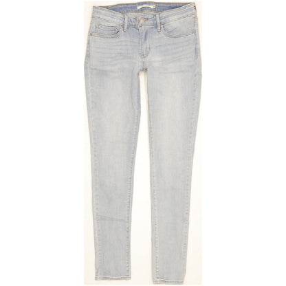 Levi's 711 Women Blue Skinny Slim Stretch Jeans W28 L30