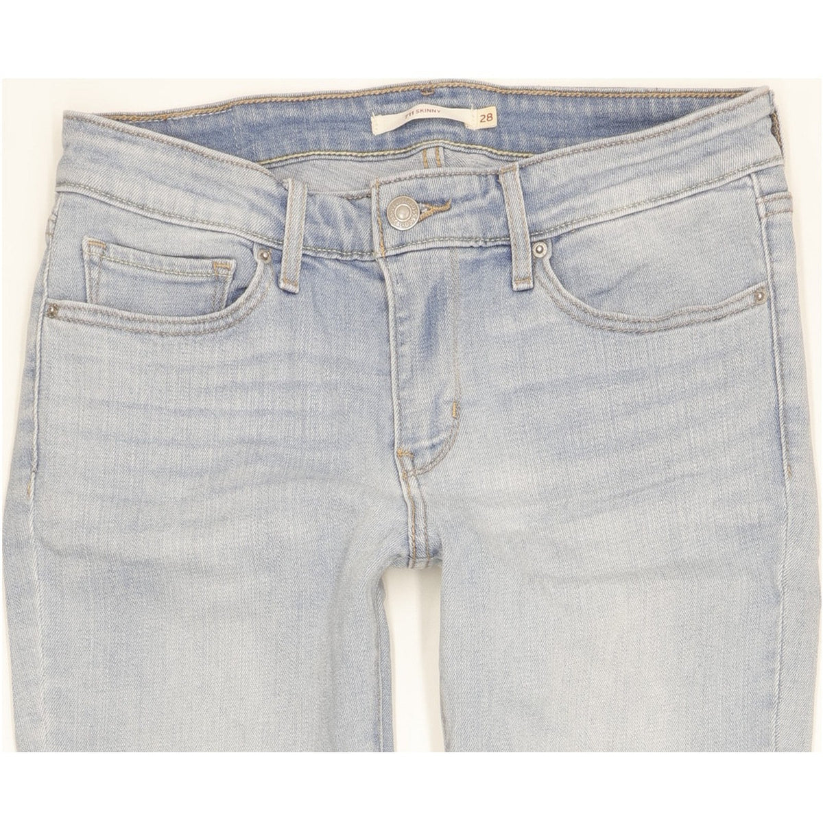 Levi's 711 Women Blue Skinny Slim Stretch Jeans W28 L30
