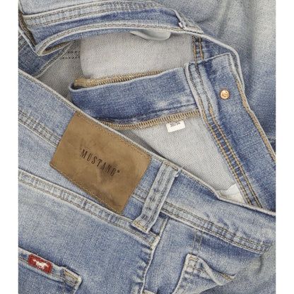 Mustang Men Blue Skinny Slim Stretch Jeans W36 L33