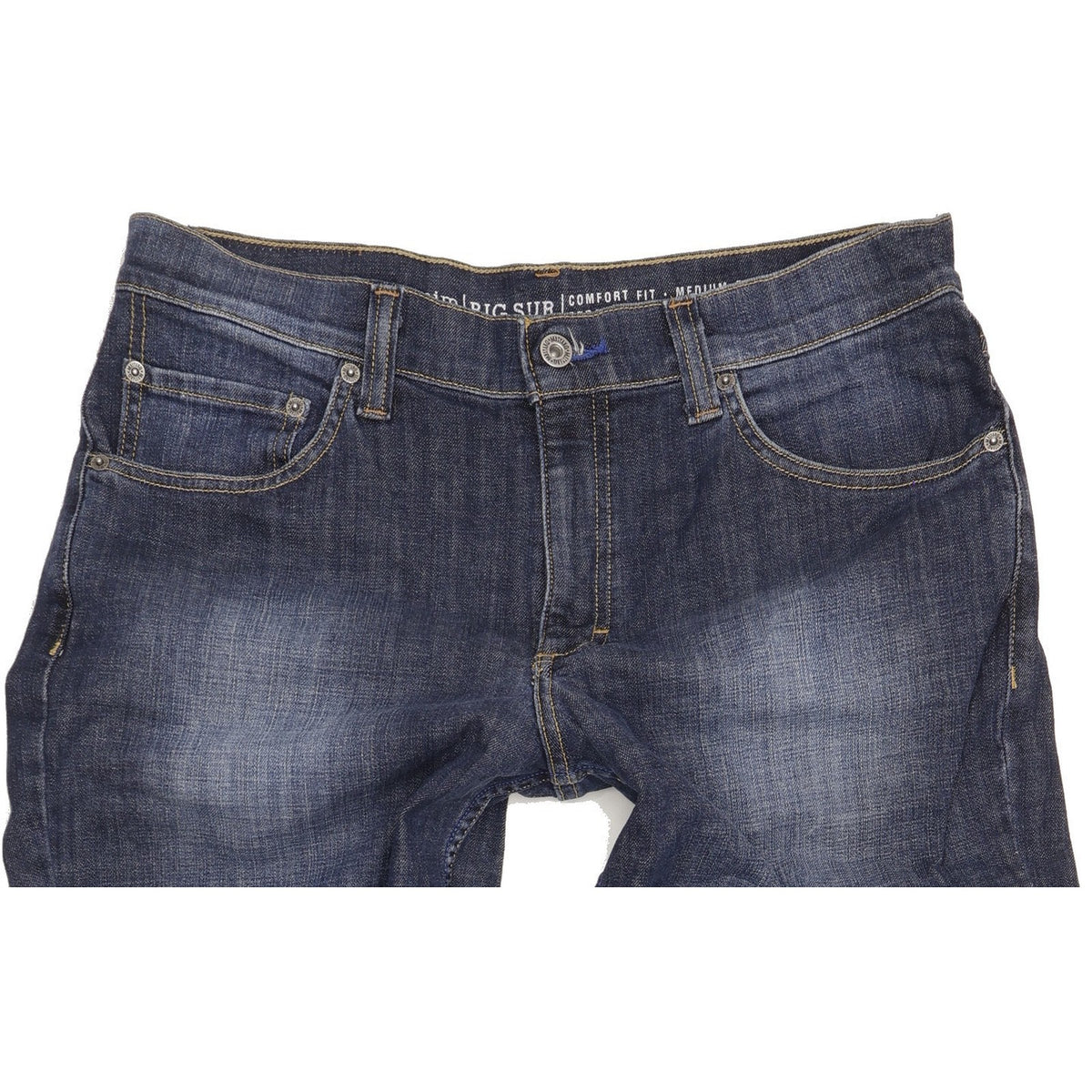 Mustang Big Sur Men Blue Straight Regular Stretch Jeans W34 L36