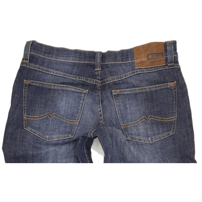 Mustang Big Sur Men Blue Straight Regular Stretch Jeans W34 L36