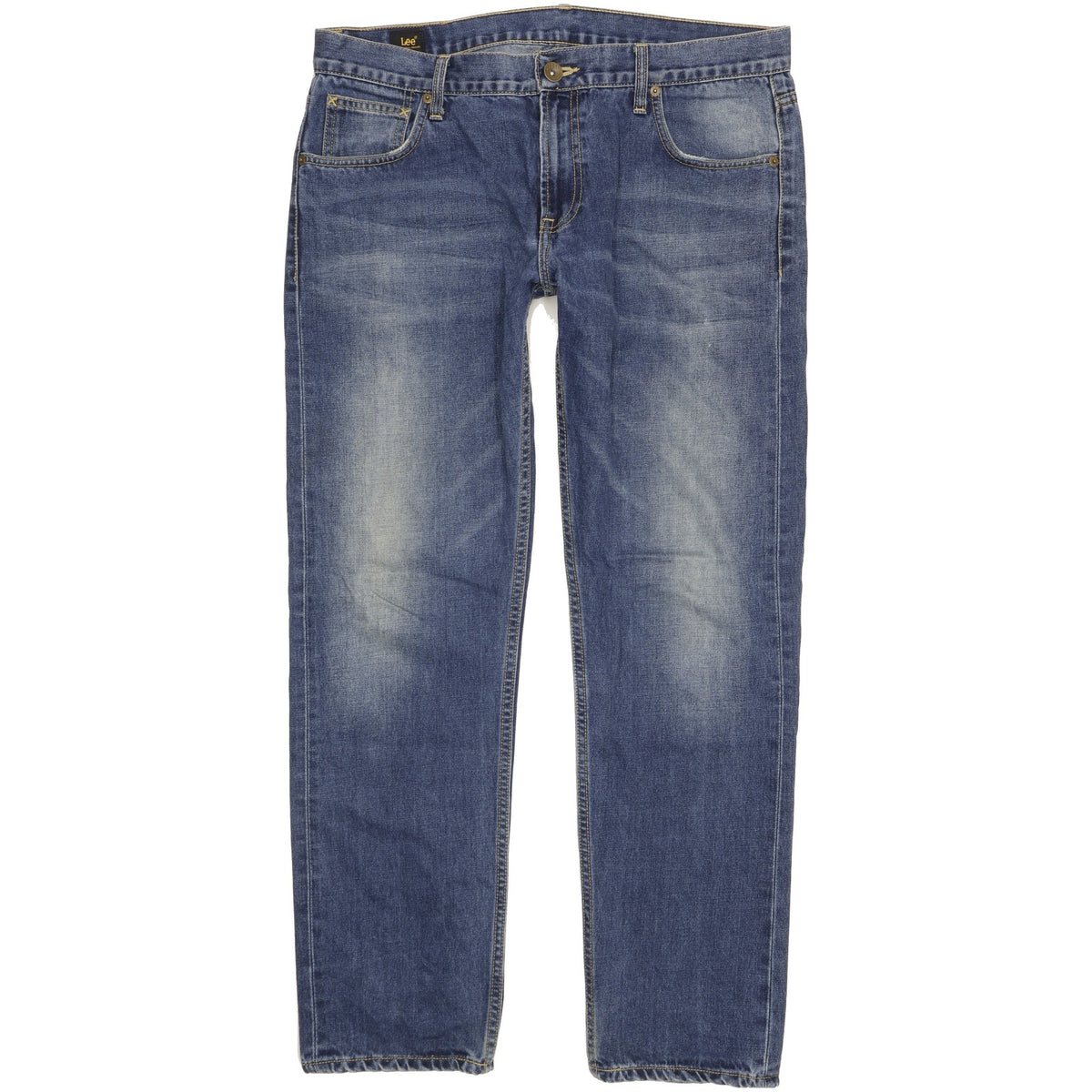 Lee Knox Men Blue Straight Regular Jeans W36 L31