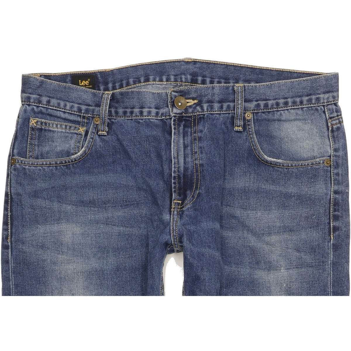 Lee Knox Men Blue Straight Regular Jeans W36 L31