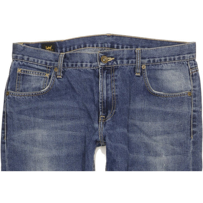 Lee Knox Men Blue Straight Regular Jeans W36 L31