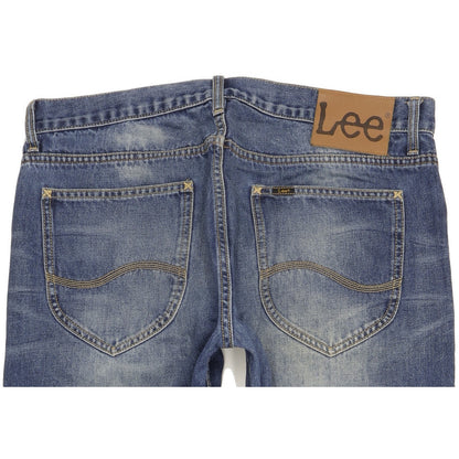 Lee Knox Men Blue Straight Regular Jeans W36 L31