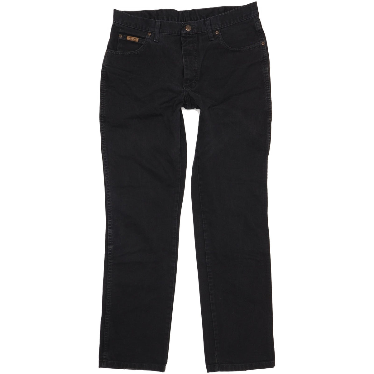 Wrangler Texas Men Black Straight Regular Jeans W35 L33