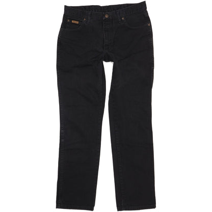 Wrangler Texas Men Black Straight Regular Jeans W35 L33