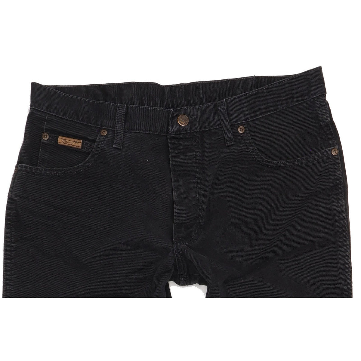 Wrangler Texas Men Black Straight Regular Jeans W35 L33