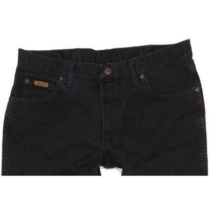 Wrangler Texas Men Black Straight Regular Jeans W35 L33