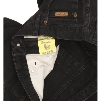 Wrangler Texas Men Black Straight Regular Jeans W35 L33