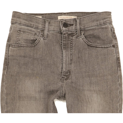 Levi's Mile Grey Skinny Slim Stretch Jeans High Waisted W28 L31
