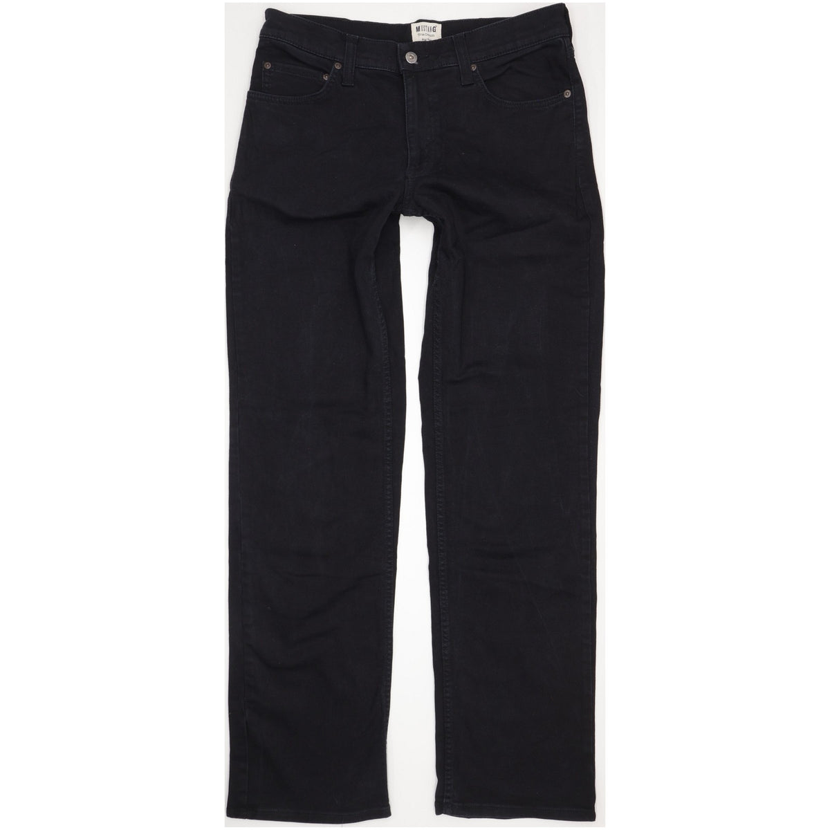 Mustang Big Sur Men Black Straight Regular Stretch Jeans W34 L35