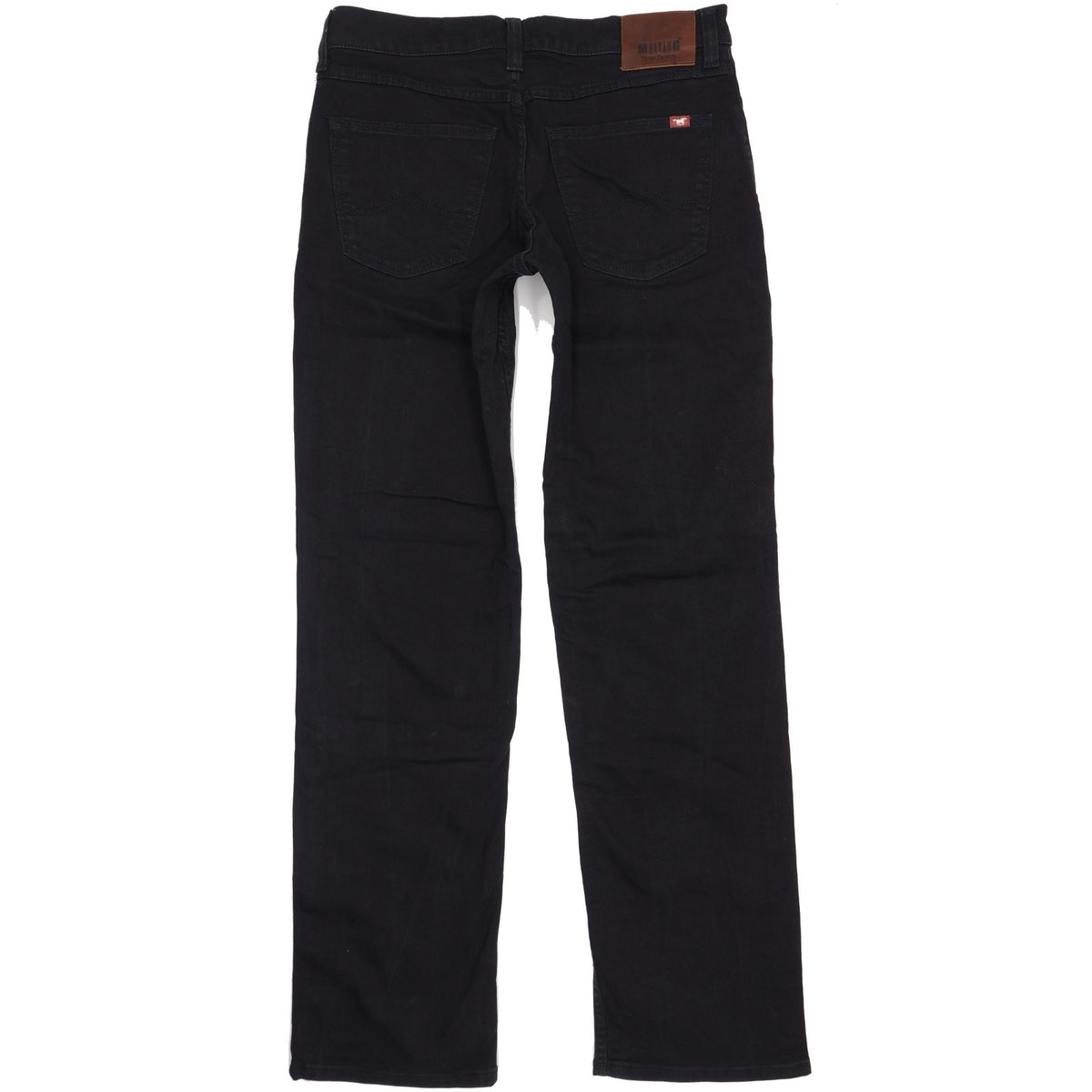 Mustang Big Sur Men Black Straight Regular Stretch Jeans W34 L35