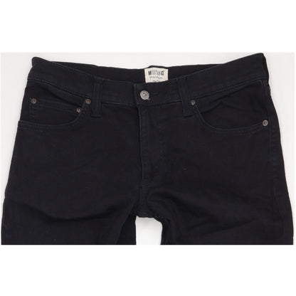 Mustang Big Sur Men Black Straight Regular Stretch Jeans W34 L35