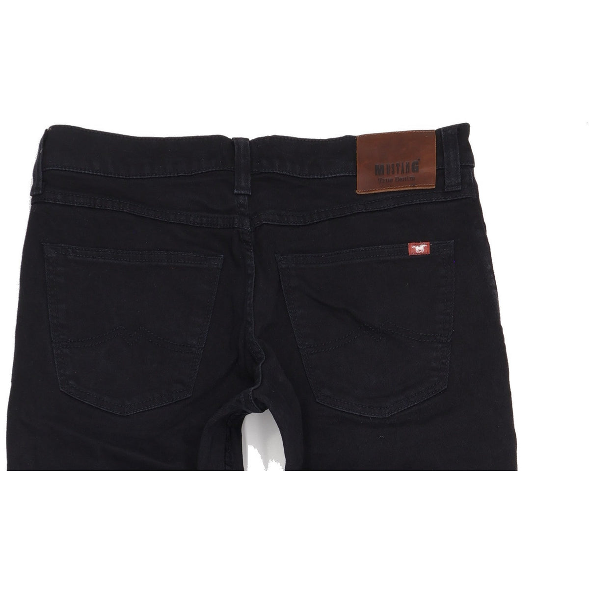 Mustang Big Sur Men Black Straight Regular Stretch Jeans W34 L35