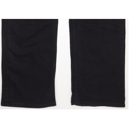 Mustang Big Sur Men Black Straight Regular Stretch Jeans W34 L35