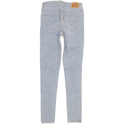 Levi's 710 Super Women Blue Skinny Slim Stretch Jeans W27 L30