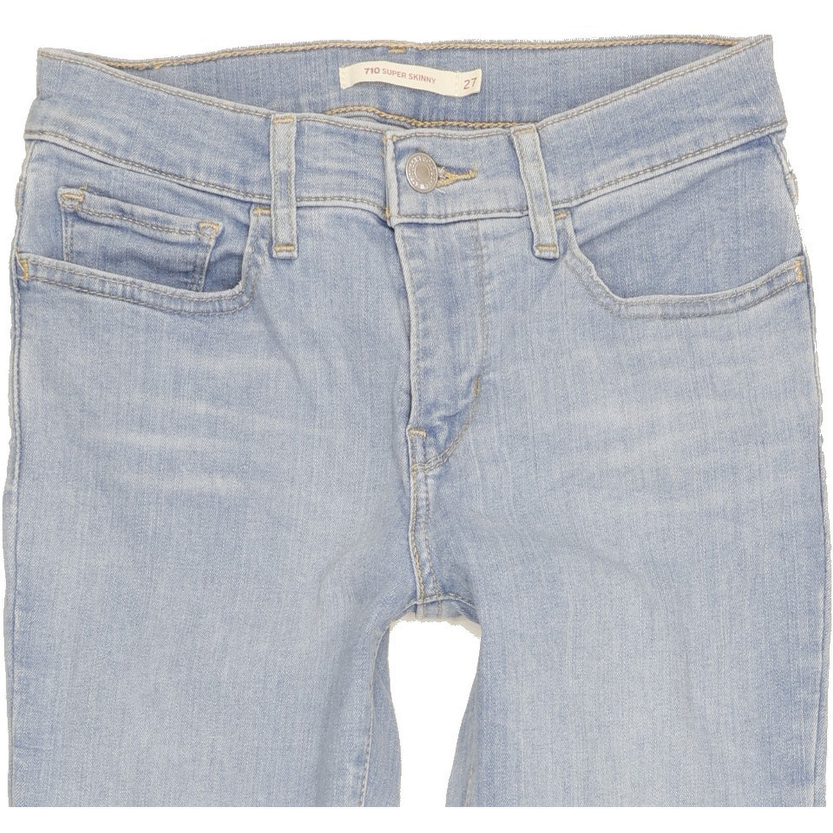 Levi's 710 Super Women Blue Skinny Slim Stretch Jeans W27 L30