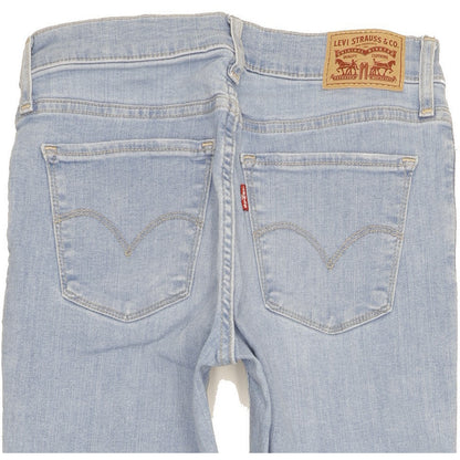 Levi's 710 Super Women Blue Skinny Slim Stretch Jeans W27 L30