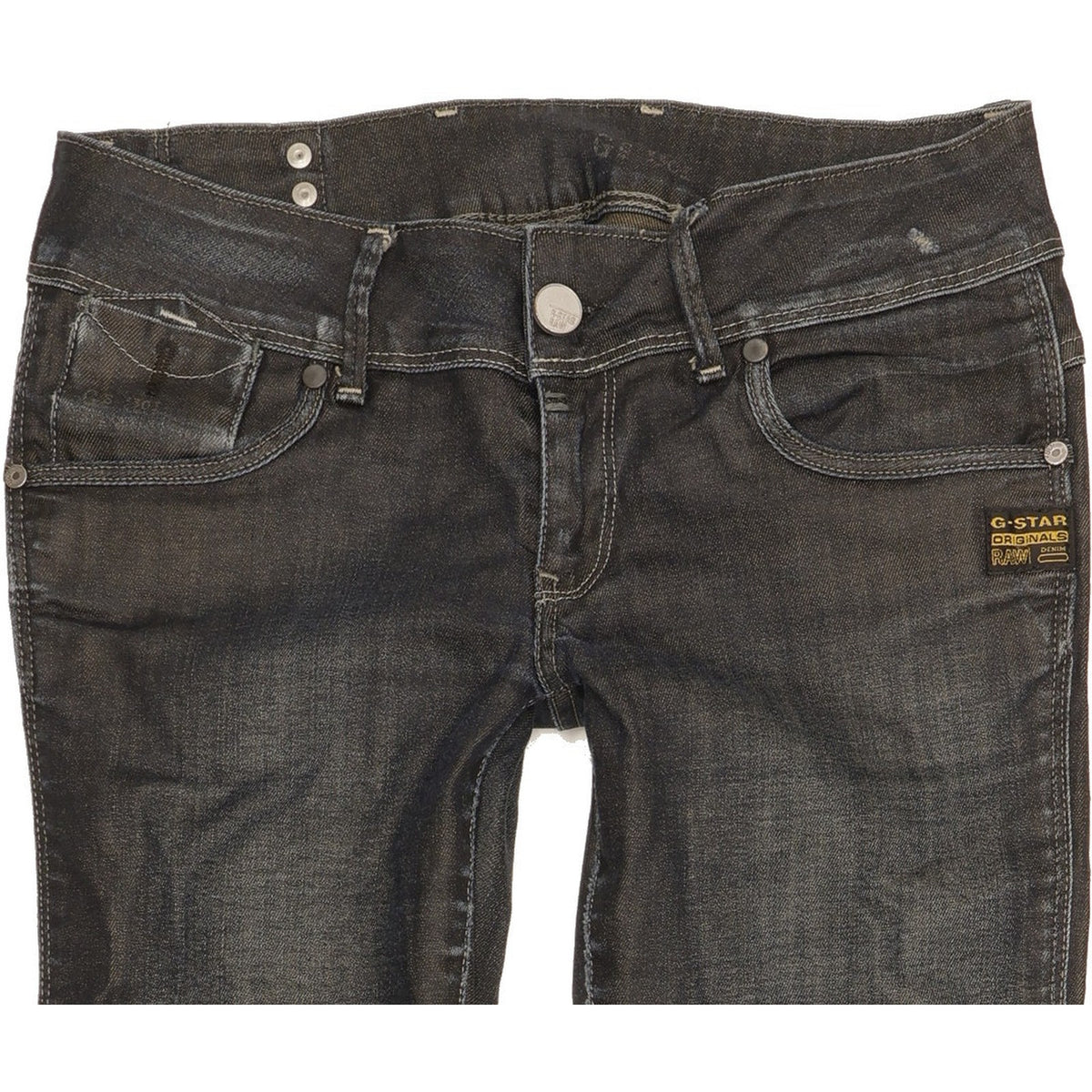 G-Star Fender Women Navy Skinny Slim Stretch Jeans W29 L32