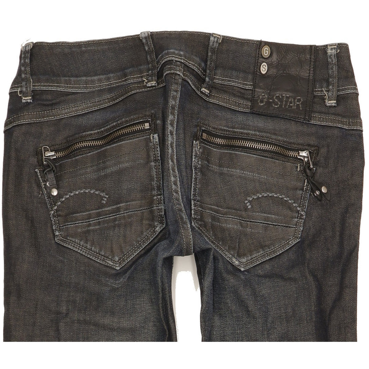 G-Star Fender Women Navy Skinny Slim Stretch Jeans W29 L32