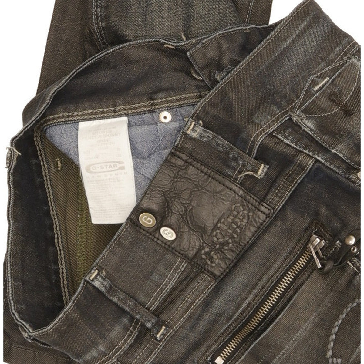 G-Star Fender Women Navy Skinny Slim Stretch Jeans W29 L32