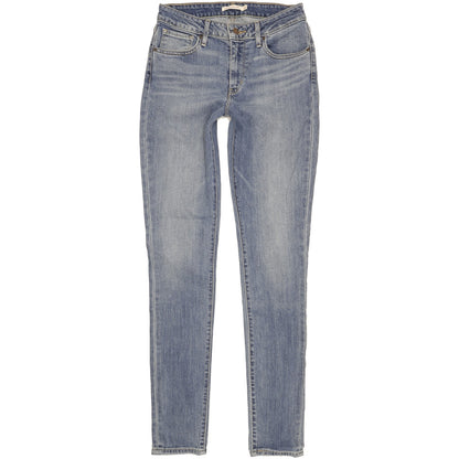 Levi's 721 Women Blue Skinny Slim Stretch Jeans W28 L34