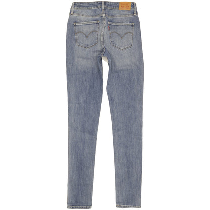 Levi's 721 Women Blue Skinny Slim Stretch Jeans W28 L34