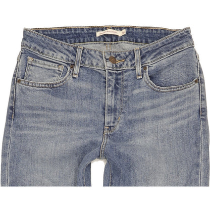 Levi's 721 Women Blue Skinny Slim Stretch Jeans W28 L34
