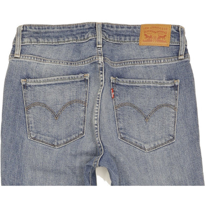Levi's 721 Women Blue Skinny Slim Stretch Jeans W28 L34