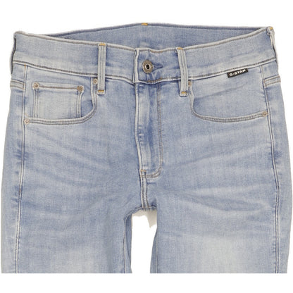 G-Star 3301 Men Blue Skinny Slim Stretch Jeans W27 L30