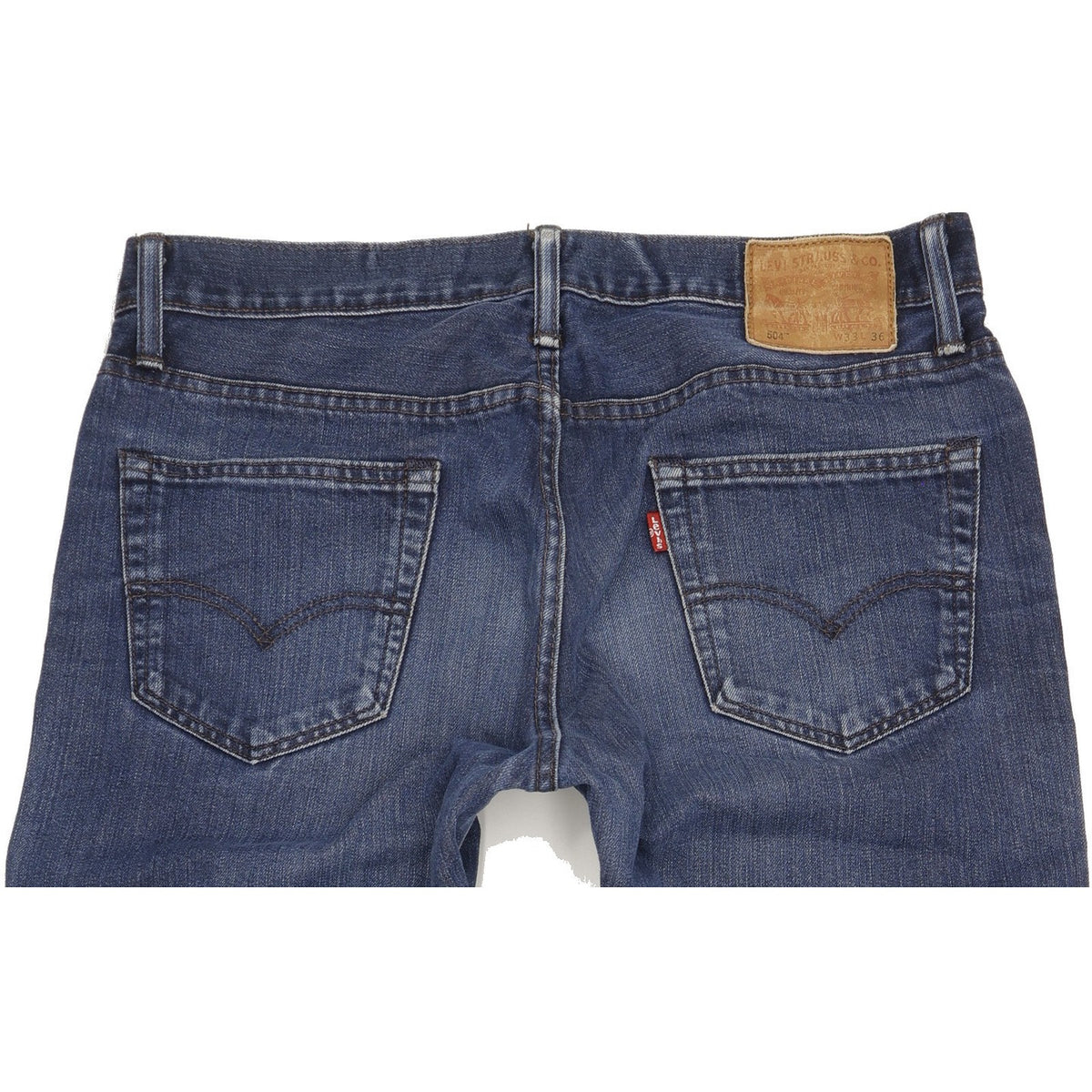 Levi's 504 Men Blue Straight Regular Jeans W33 L35