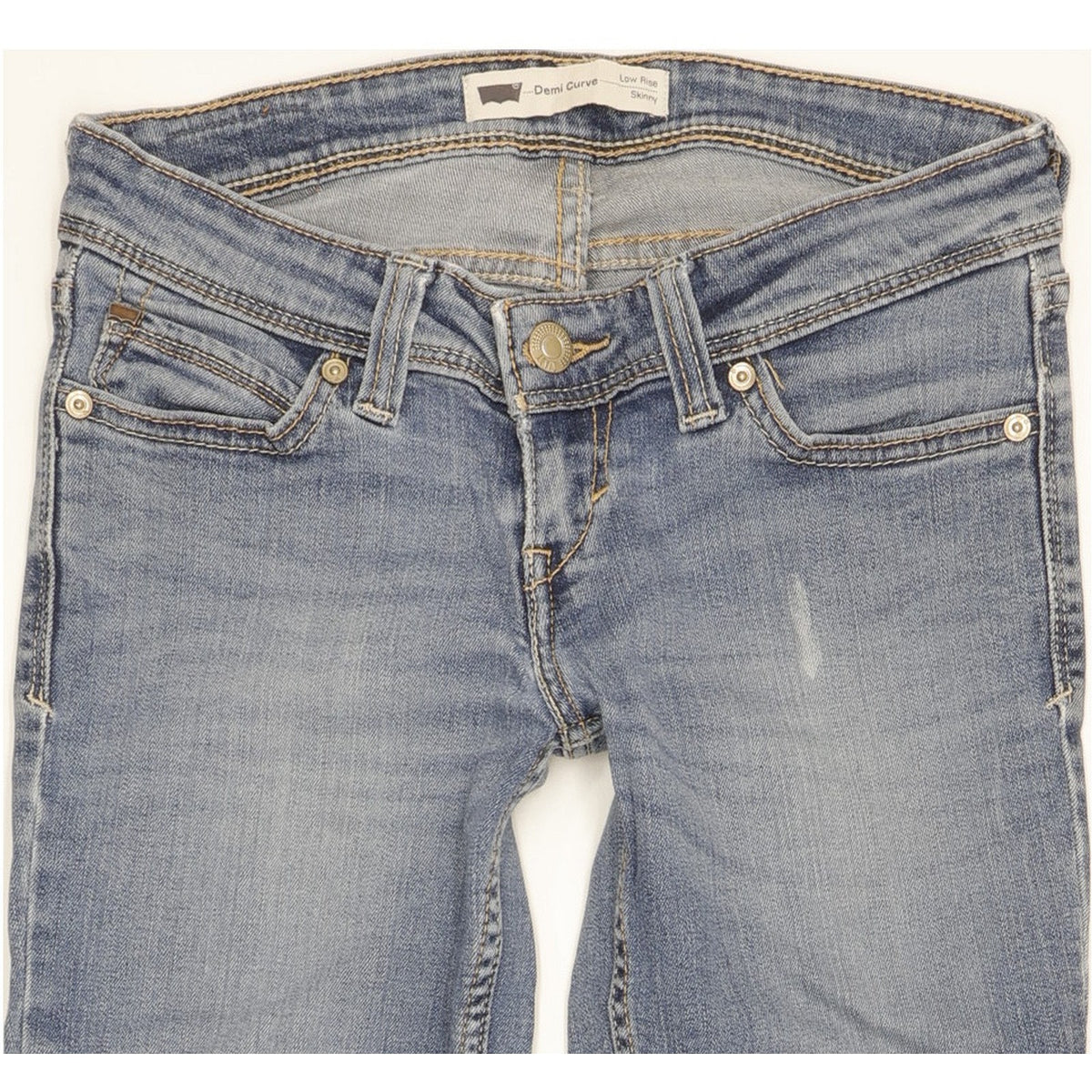 Levi's Demi Curve Women Blue Skinny Slim Stretch Jeans W25 L31
