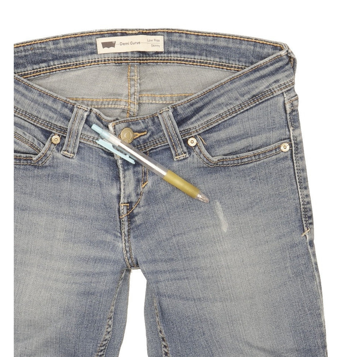Levi's Demi Curve Women Blue Skinny Slim Stretch Jeans W25 L31
