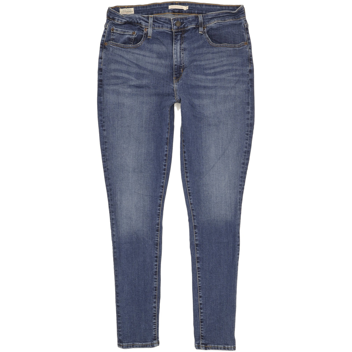 Levi's 721 Blue Skinny Slim Stretch Jeans High Waisted W34 L32