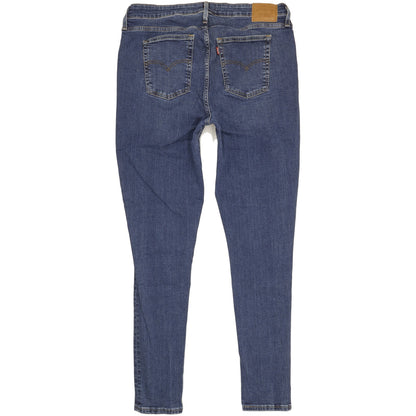 Levi's 721 Blue Skinny Slim Stretch Jeans High Waisted W34 L32