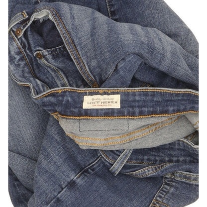 Levi's 721 Blue Skinny Slim Stretch Jeans High Waisted W34 L32