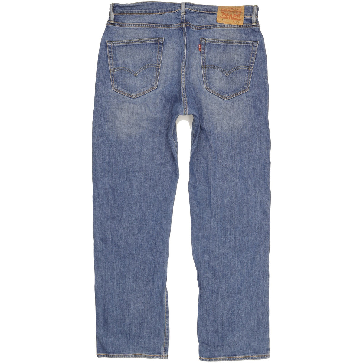 Levi's 751 Men Blue Straight Regular Stretch Jeans W36 L32