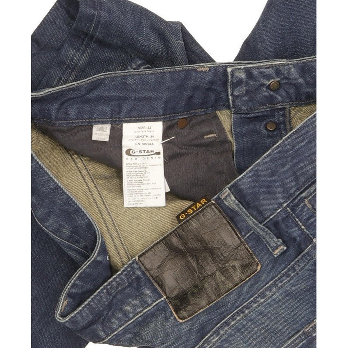G-Star Morris Men Blue Straight Regular Jeans W33 L33