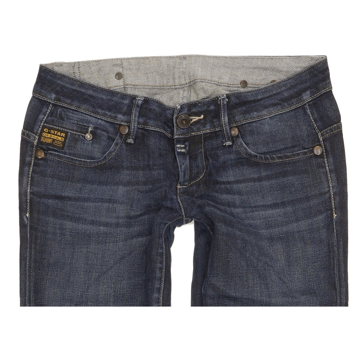 G-Star Midge Women Blue Straight Slim Stretch Jeans W29 L31